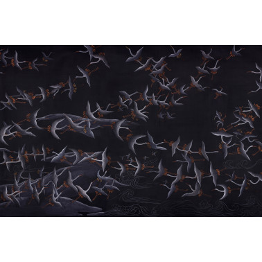 Cranes Scroll Limewash on...