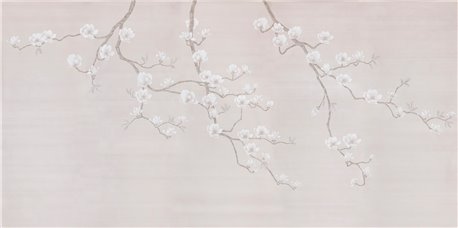 Magnolia Canopy Original on Rose Water metallic slub silk
