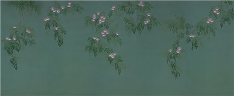 Silk Tree Blossom on Sung green Williamsburg