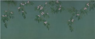Silk Tree Blossom on Sung green Williamsburg