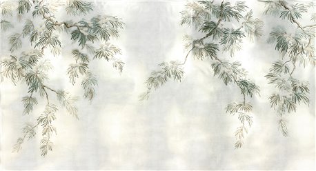 Silk Tree Original on White Metal gilded paper