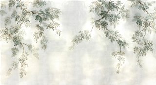 Silk Tree Original on White Metal gilded paper