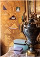 Klimt Polished gold bas relief gilded paper