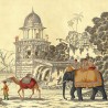 Early Views of India Full custom on Deep Rich Gold gilded paper