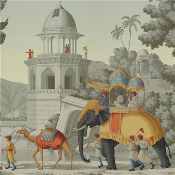 Early Views of India Paille on Eden scenic paper