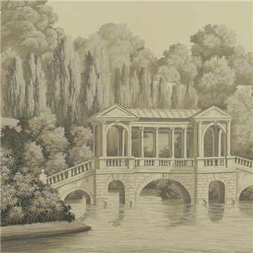 English Landscape Terre Foncée on scenic paper