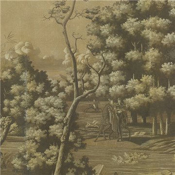 La Chasse de Compiègne Eau Forte on anique scenic Xuan paper