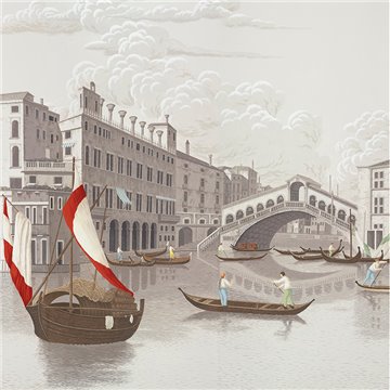 Scenes of Venice Rialto on scenic paper