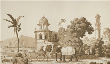 Early Views of India Sepia on scenic paper