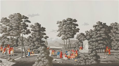 La Chasse de Compiègne Jacquemart on Eau Forte scenic paper