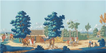 La Chasse de Compiègne Jacquemart on scenic paper