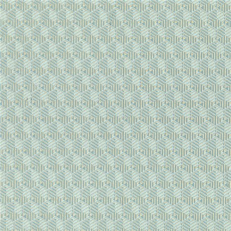Louvre Teal and Gold CH01322