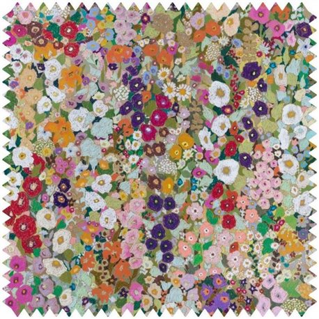 HOLLYHOCKS COTTON LINEN SPRING