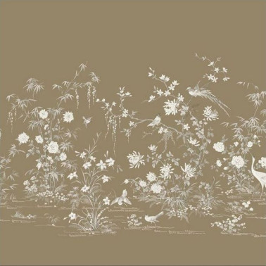 Flowering Vine Chinoiserie Mural kt2263