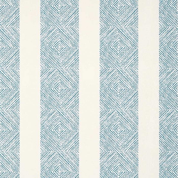 Clipperton Stripe Blue on Natural AT15129