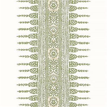 Javanese Stripe Green and White AT15136