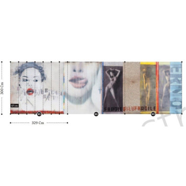 Papel Pintado INKNK13 NO KISS 1 - INKIOSTRO BIANCO
