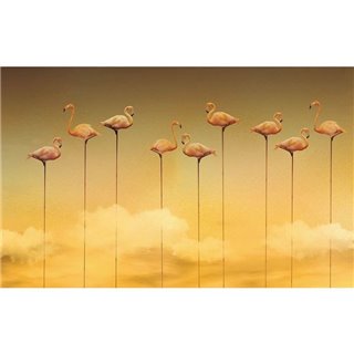 Flamingos Mural M3911-3