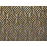 MODERNIST JACQUARD VELVET 02 GOLD OVER BLUE