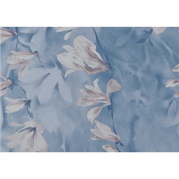 Trailing Magnolia Chambray Blue Luxury Floral Wall Mural 2109-158-03