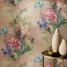 Lilliana Blush Pink Luxury Floral Grasscloth 2109-154-01