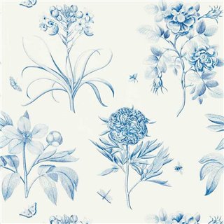 Etchings and Roses China Blue DOSW217052