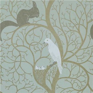 Squirrel and Dove Eggshell-Ivory DVIWSQ103