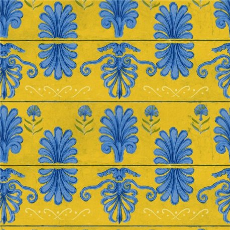 Mykonos Villa Motif Lemon WP30044 Mykonos Villa Motif Lemon WP30044