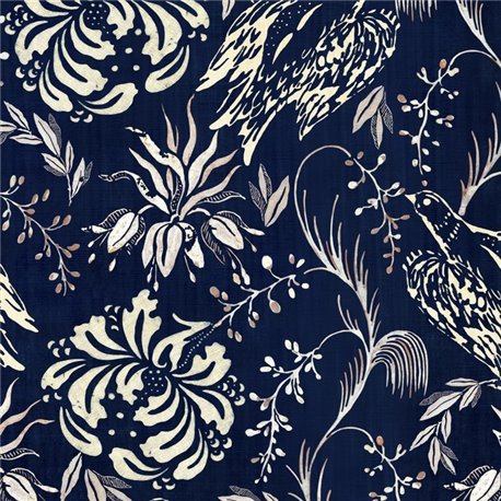 Folk Embroidery Indigo WP30016