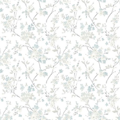 Glinda Aqua Floral Trail 3122-10910