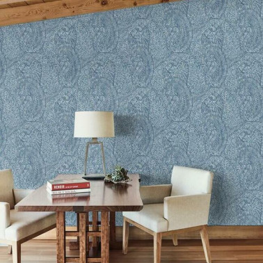 Kashmir Dreams Paisley Blue...