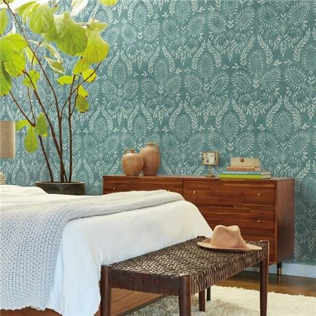 Laurel Damask Teal BO6735