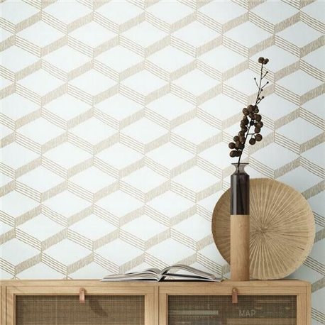 Palisades Paperweave Taupe White BO6724