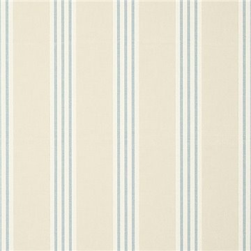 Canvas Stripe Spa Blue and Beige T13360