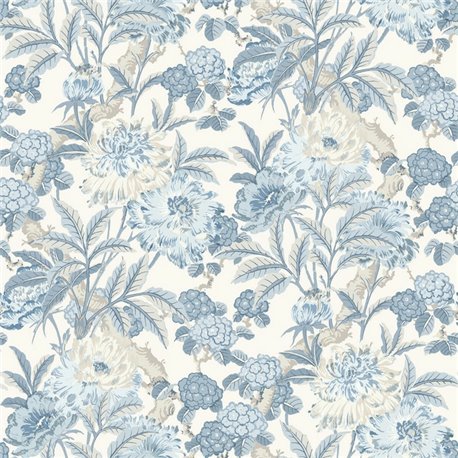 Summer Peony Blue BW45095-1 Summer Peony Blue BW45095-1