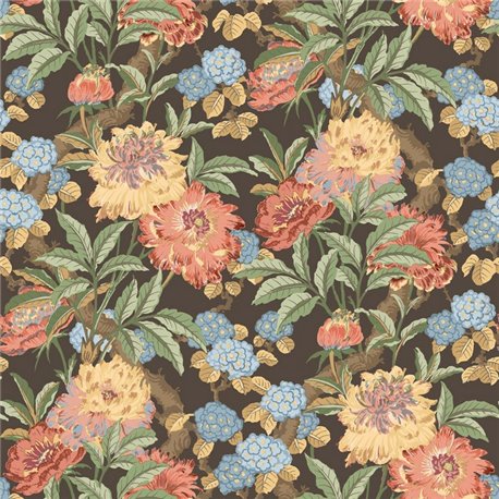 Summer Peony Charcoal Jewel BW45095-8 Summer Peony Charcoal Jewel BW45095-8