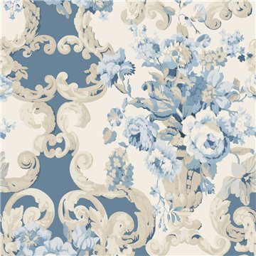 Floral Rococo Blue FG103-H101