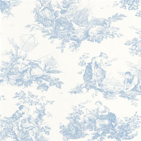 Scene D Ete Bleu Porcelaine 87916217