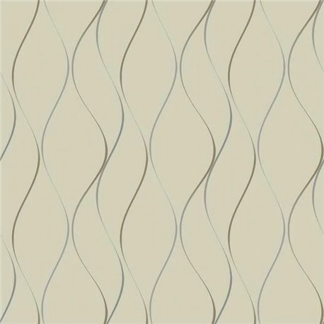 Wavy Stripe Beige Silver Gold Y6201404
