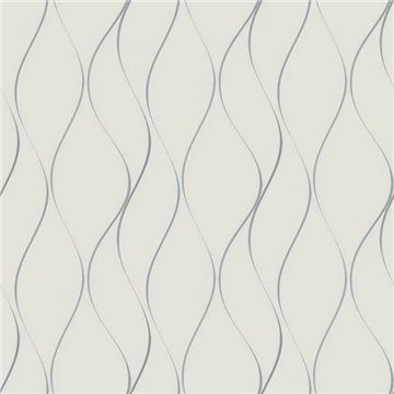 Wavy Stripe White Silver Y6201401