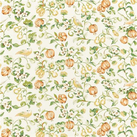 Pear and Pomegranate Teal-Papaya DOSF226859 Pear and Pomegranate Teal-Papaya DOSF226859