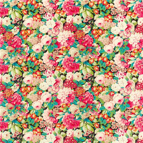 Rose and Peony Cerise-Veridian DOSF226868 Rose and Peony Cerise-Veridian DOSF226868