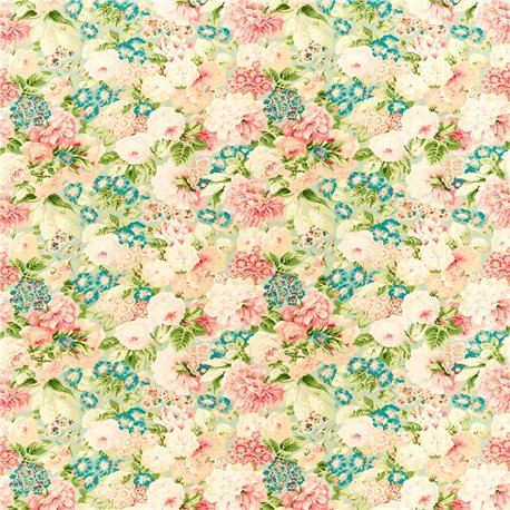 Rose and Peony Sage-Coral DOSF226860 Rose and Peony Sage-Coral DOSF226860