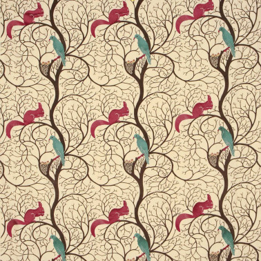 Squirrel and Dove Teal-Red DVIPSQ302