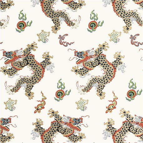 Dragon Dance Metallic Gold On Neutral AT23183 Dragon Dance Metallic Gold On Neutral AT23183