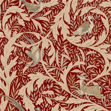 Woodland Tapestry Red AC9121