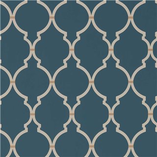 Empire Trellis Indigo Linen DART216338