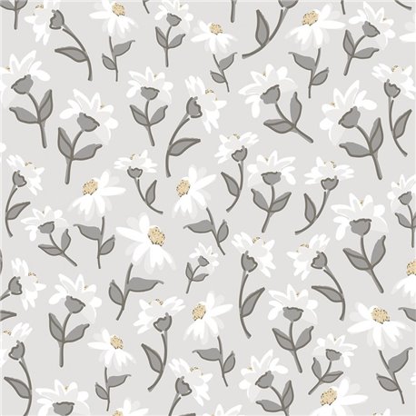 H0673 Dancing Daisies Grey