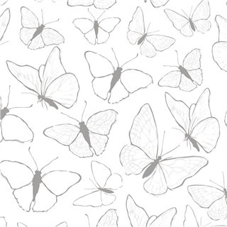 H0679 Butterflies Grey