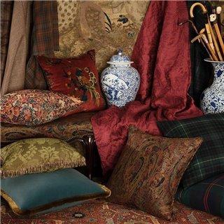 Campbell Floral Lacquer Red FRL5157-01
